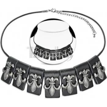 Image 1 of Talitha Кожено колие Хералдическа лилия