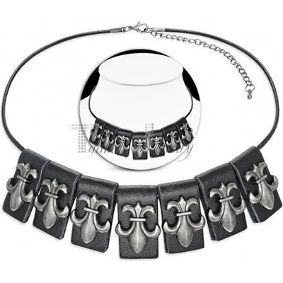 Talitha Кожено колие Хералдическа лилия