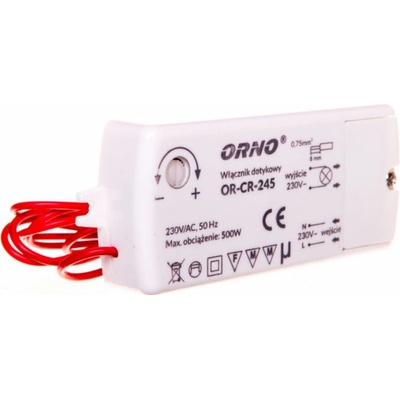 DOTYKOVÝ SPÍNAČ ORNO OR-CR-245 INDUKCE NA LED