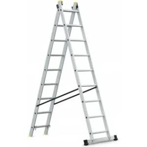 AWTools Алуминиева сгъваема стълба AWTools AW23072/ 2х9 (AW23072)