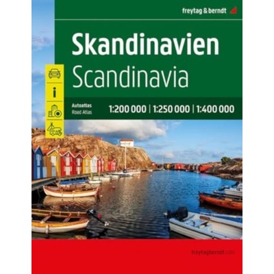 Skandinavien, Autoatlas 1:200.000 - 1:400.000, freytag & berndt