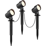 Brilliant - Комплект от 3 външни LED лампи KAMARA LED/8, 5W/230V IP44 черни (BI0411)