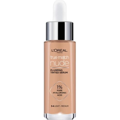 L'Oréal True Match Nude Plumping Tinded Serum 30 ml make-up 3-4 Light Medium