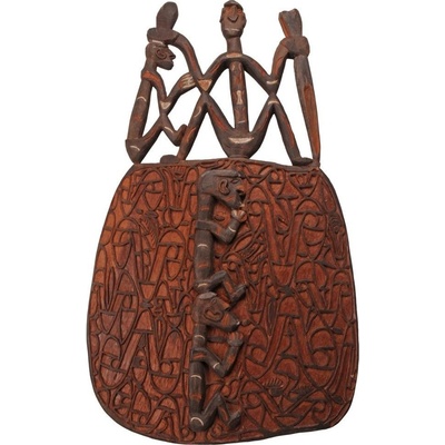 Štít Asmat dřevořezba 88 cm