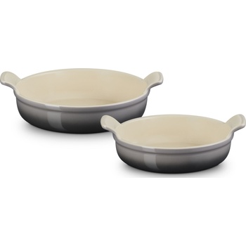 Le Creuset Съдове за запичане Tradition Collection кръгли сиви 2 бр (79276004440082)