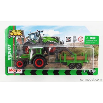 Maisto Fendt 209 Vario Tractor With Trailer 2022 Zelená 1:64