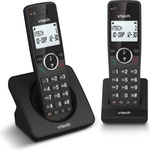 VTech ES2001 DECT Telephone Cordless 2 handsets with call barring, volume control, caller ID/call waiting, 18 hours talk time, speed dial, backlit display & keypad, ECO mode (ES2001) Телефонни апарати