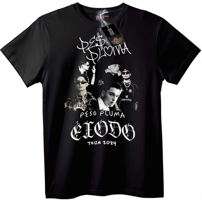 NOONEBRAND Тениска Peso Plata El Todo Tour 2024 - 6XL, Black