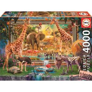Educa Edu19285 Саваната оживява - пъзел 4000 части (edu19285)