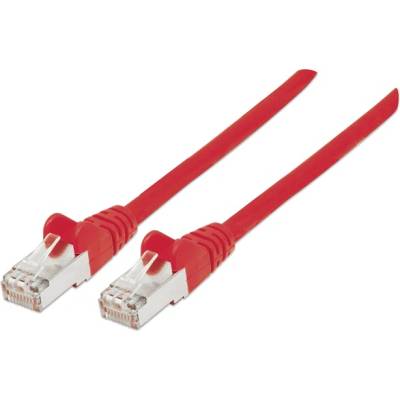 Manhattan кабел - S/FTP пач (RJ45 към RJ45, кабел Cat7 с модулен конектор Cat6A, 0, 25 м, червен, меден) 740579 (740579)