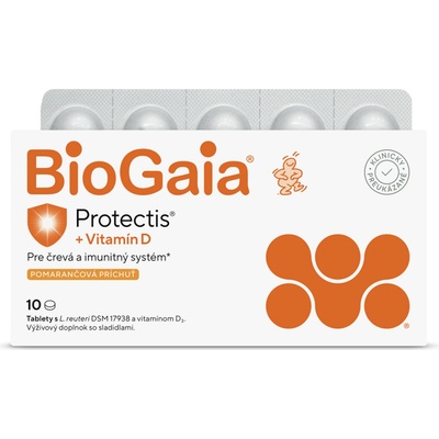 BioGaia Protectis s Vitamínom D 10 tabliet