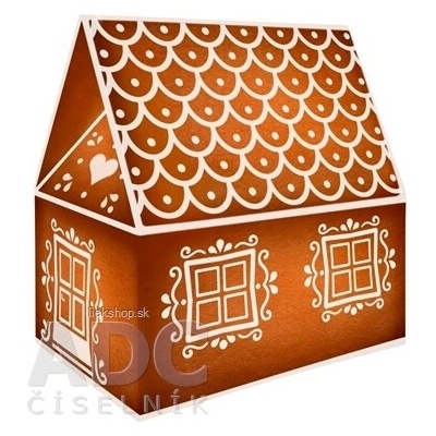 LEROS BYLINNÝ ADVENTNÝ KALENDÁR CHALÚPKA 6 24 druhov čajov po 1 vrecúšku skladacia papierová chalúpka 45,5 g , 1x1 set
