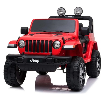 Jeep Wrangler 4x4 Акумулаторен Джип, Червен, Двойна Кожена Седалка, Bluetooth, USB Вход и Радио (23698547)