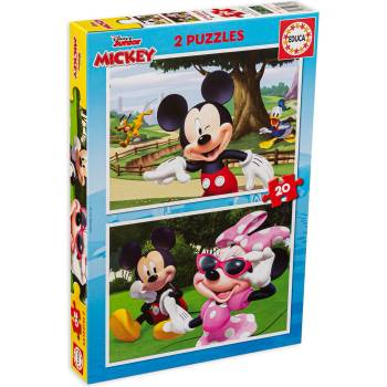 Image 1 of Educa Пъзел Educa от 2 x 20 части - Мики и приятели, вид 2 (EDU18884)