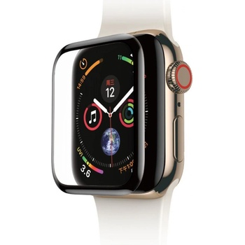 Baseus Калено стъклено защитно покритие с извити ръбове за дисплея на Apple Watch 38мм - Baseus Full Screen Curved Tempered Glass (черен-прозрачен) (SGAPWA4-E01)