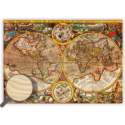 Drevený obraz Antique Maps