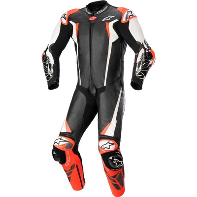 Jednodílná kombinéza Alpinestars RACING ABSOLUTE 2 TECH-AIR černá/bílá/červená