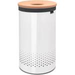 Brabantia Кош за пране 60л, с корков капак, бял, Brabantia (BRAB104404)