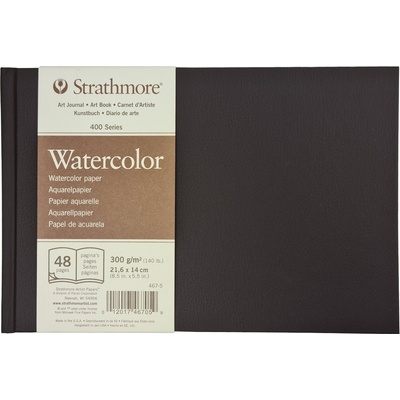Strathmore Serie 400 Cold Press Watercolour Hardbound Book Скицник 24 22 x 14 cm 300 g (P467-5-4)