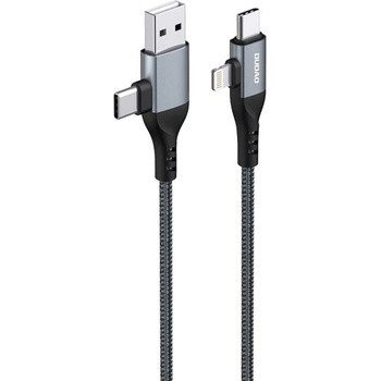 Dudao 4в1 кабел Dudao L20PRO, 1m, черен (L20PRO)