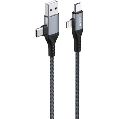Dudao 4в1 кабел Dudao L20PRO, 1m, черен (L20PRO)
