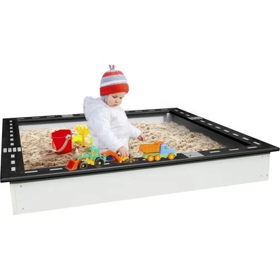 Sunny Пясъчник с пътени ленти - антрацит/бял