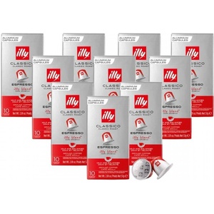 illy Кафе капсули Illy Classico пакет 100 броя съвместими с Nespresso система