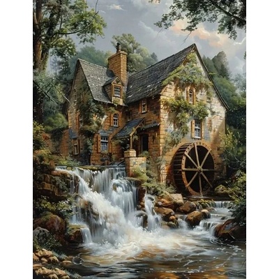 Norimpex - Puzzle Diamant painting: Mill 30x40cm - 1 - 39 piese