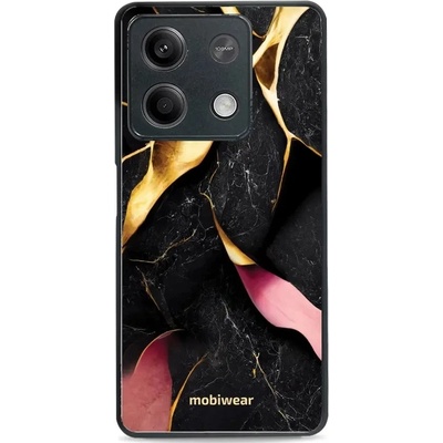 Mobiwear Glossy Xiaomi Redmi Note 13 5G - G021G Černý a zlatavý mramor