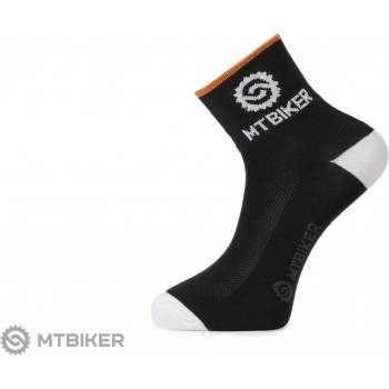 MTBiker ponožky stredné čierna/oranžová