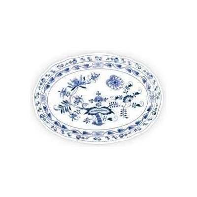 Cibulák Talíř oválný 35cm 1000g Originál Český porcelán Dubí