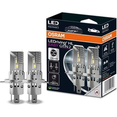 OSRAM АВТОМОБИЛНА led ЛАМПА 64193dwesy h4/h19 led 22/24w 12v p43 box2 - 4062172406918 (4062172406918)