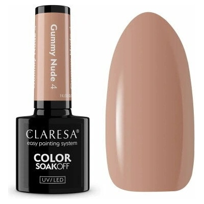 CLARESA Gelový lak Gummy Nude 4 5 ml