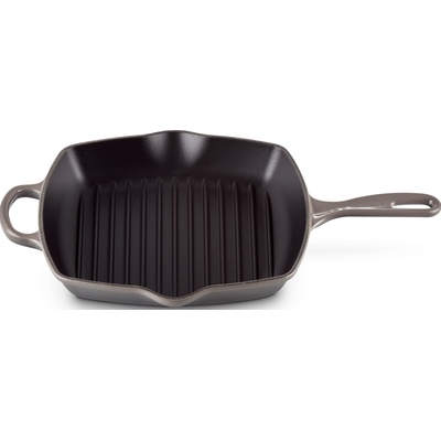 Le Creuset Грил тиган Signature квадратен 26 см сив (20183264440422)