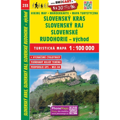 Slovenský kras raj rudohorie-východ 1:100 SHOCart
