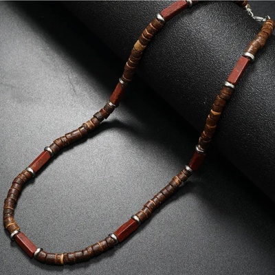 HARAHU Колие ab-34057 - Кафяво / Червено kp34057 (ab-34057)