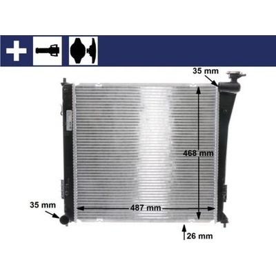 Chladič, chlazení motoru MAHLE CR 848 000S (CR848000S)
