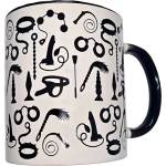  Чаша с BDSM аксесоари, стилен и забавен подарък - BDSM Mug White 370ml (D-244771)