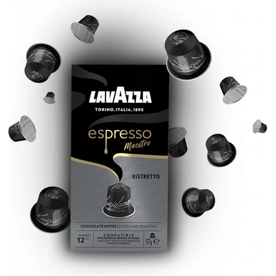 Lavazza Maestro Ristretto Espresso Alu Kapsle do Nespresso 10 ks