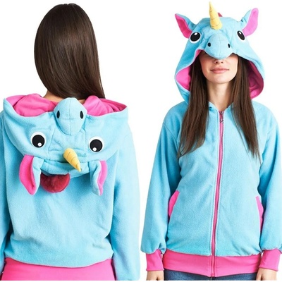 Kigurumi mikina s kapucňou Pegaz Blue
