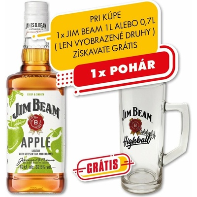 Jim Beam Apple 32,5% 0,7 l (čistá fľaša)
