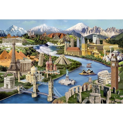 WOODEN CITY Dřevěné Světové památky 2v1 300 dielov EKO