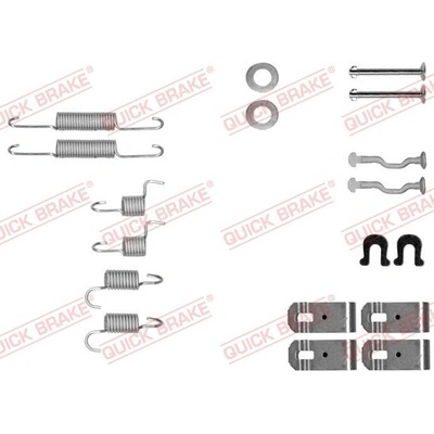 Sada příslušenství, parkovací brzdové čelisti QUICK BRAKE 105-0028 (1050028) – Hledejceny.cz