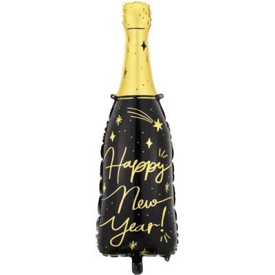Party Deco Фолиев Балон "Шампанско Happy New Year (FB164)