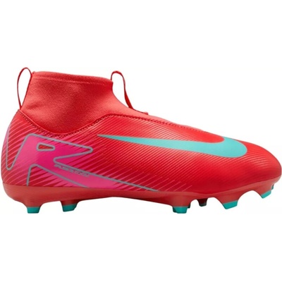 Nike Mercurial Superfly 10 Academy Jr FG/MG ember glow/aurora green Červená