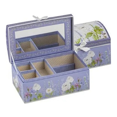 New wish Кутия за бижута с огледало в мотив лавандула 952751