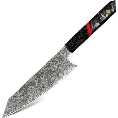 HARAHU Дамаски кухненски нож SH-37587 - Kiritsuke / Черен KP37587 (SH-37587)
