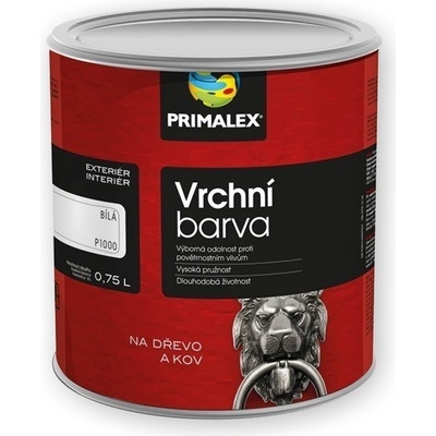 Primalex Vrchní barva lesk 0,75 l Šeď