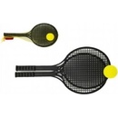 Míče a balónky Lori Soft tenis černý 2rakety míček