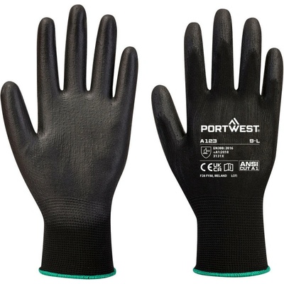 Portwest A123 PU 144 párů POR-A123K8RL L Černá